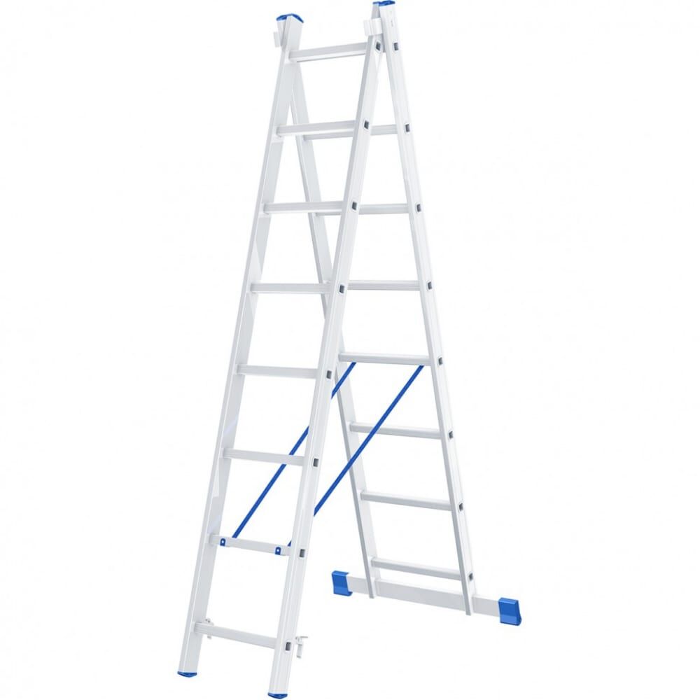 Алюминиевая двухсекционная лестница СИБРТЕХ 97908