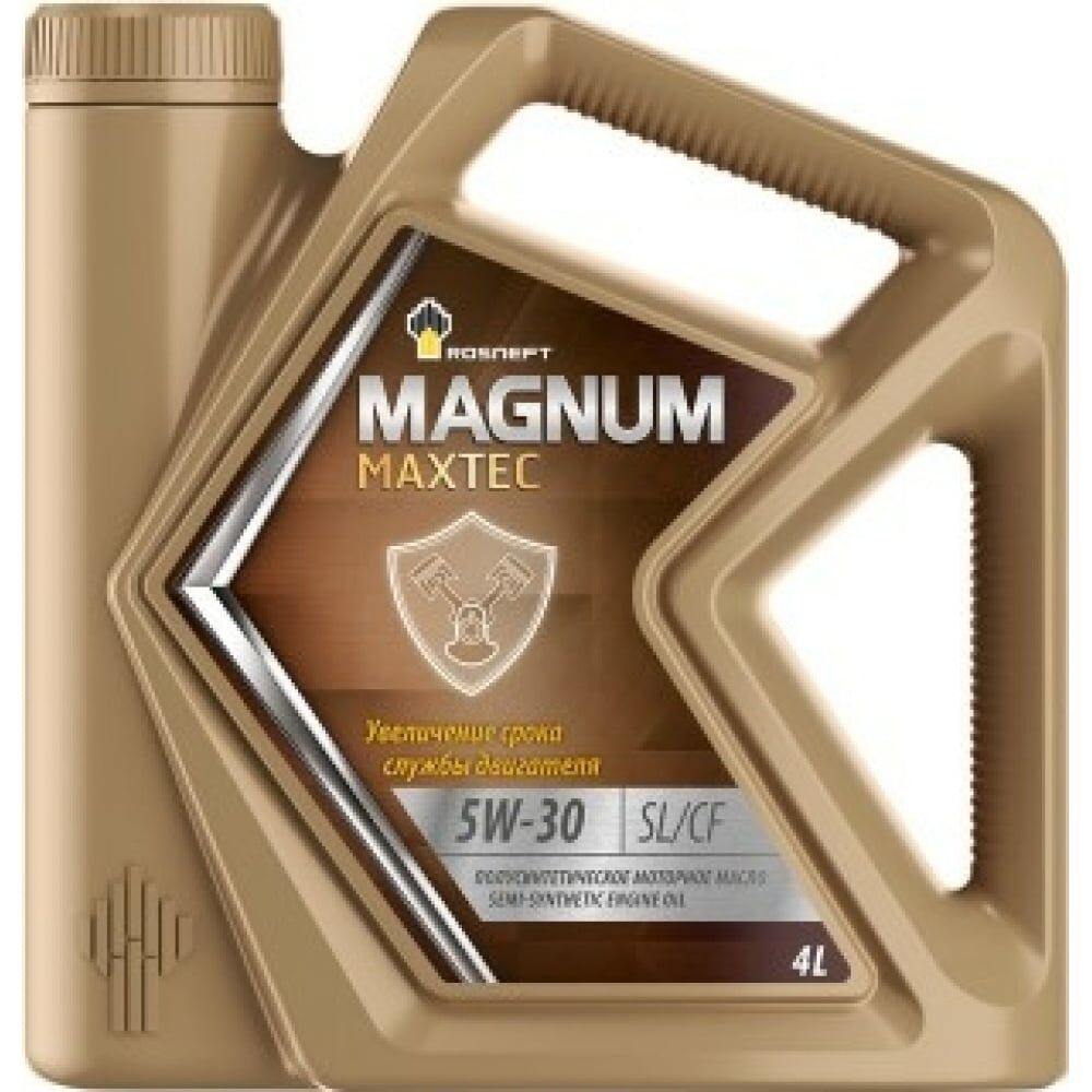 Полусинтетическое моторное масло Роснефть Magnum Maxtec 5W-30 SL-CF