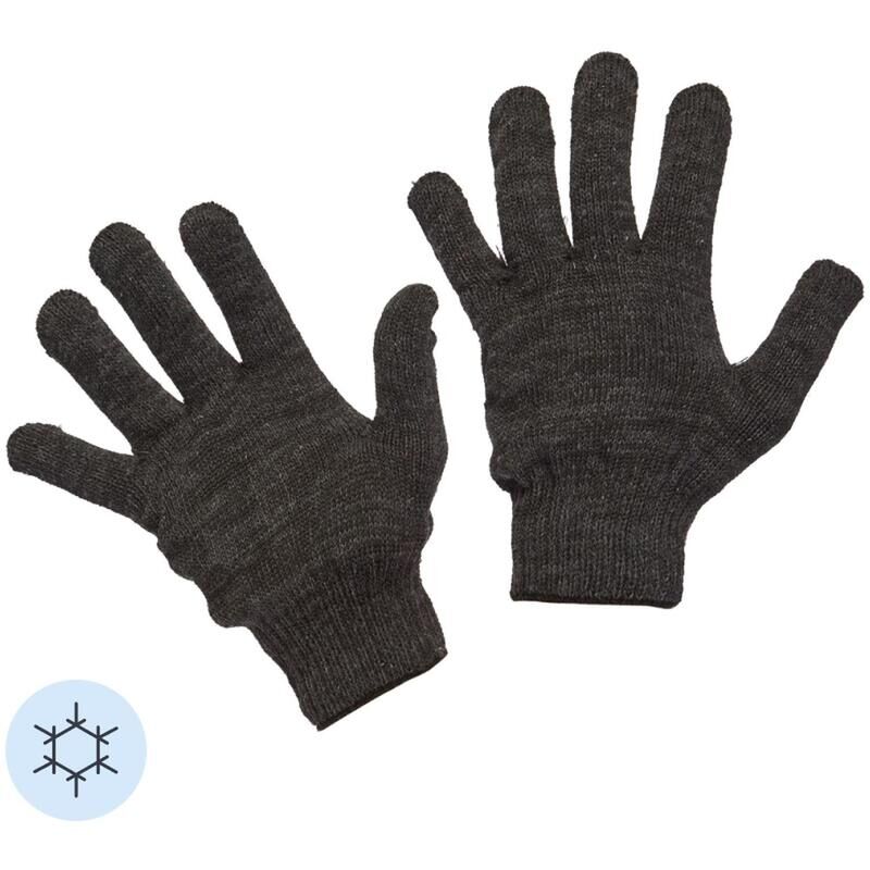 Перчатки рабочие утепленные полушерстяные черные (универсальный размер) NoName