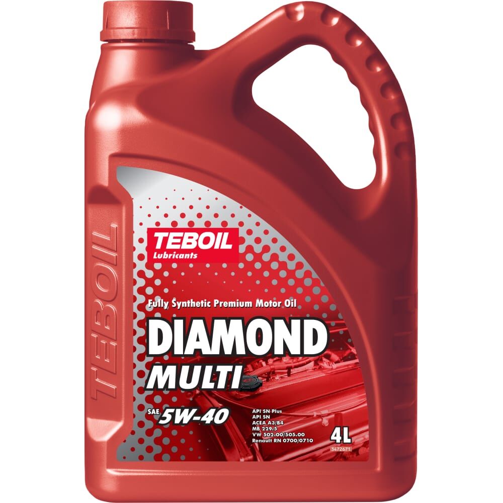 Моторное масло TEBOIL diamond multi 5w-40, 4л