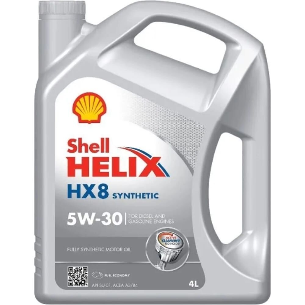 Синтетическое моторное масло SHELL Helix HX8 5W-30 SL A3/B4
