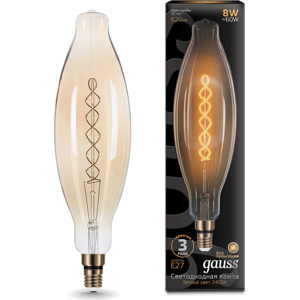 Лампа Gauss Vintage Filament Flexible