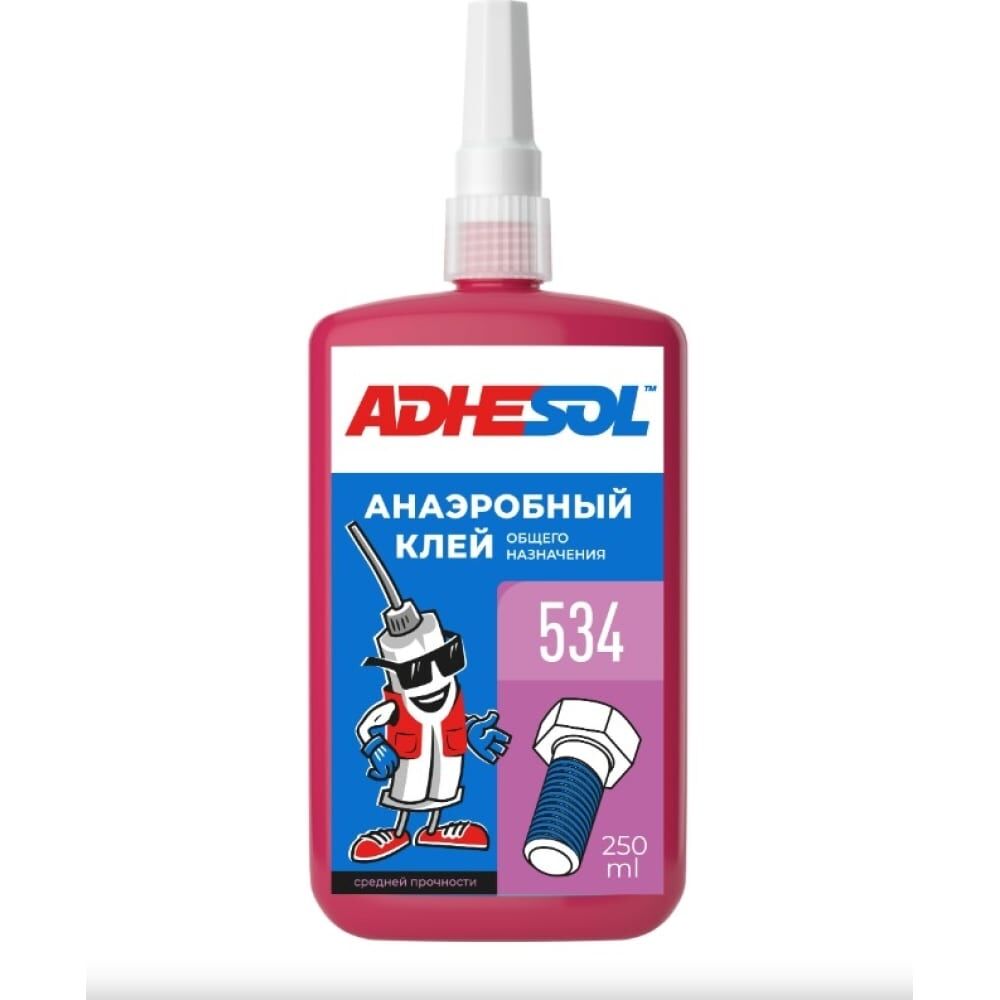 Анаэробный клей для фиксации резьбовых соединений ADHESOL 534