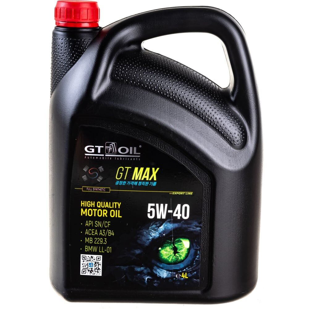 Масло GT OIL Max SAE 5W-40 API SN/CF