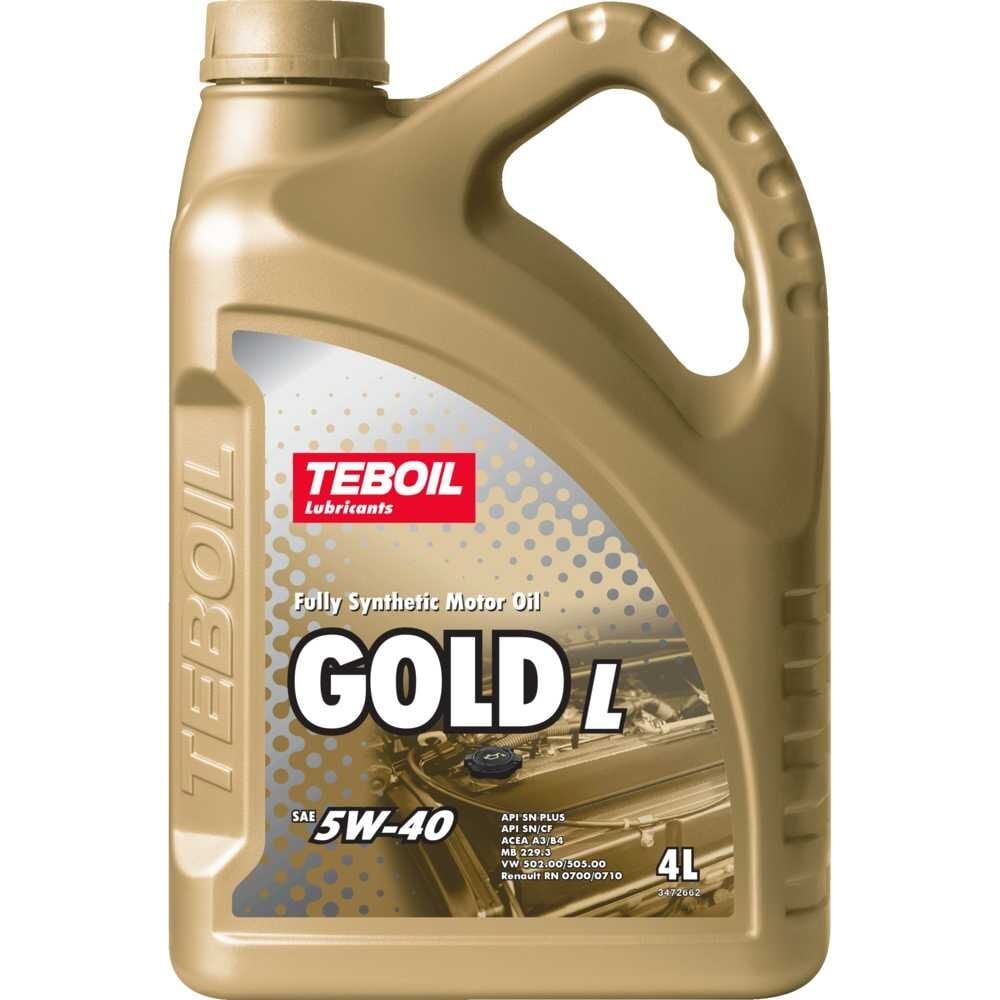 Моторное масло TEBOIL Gold L 5W-40, 4 л