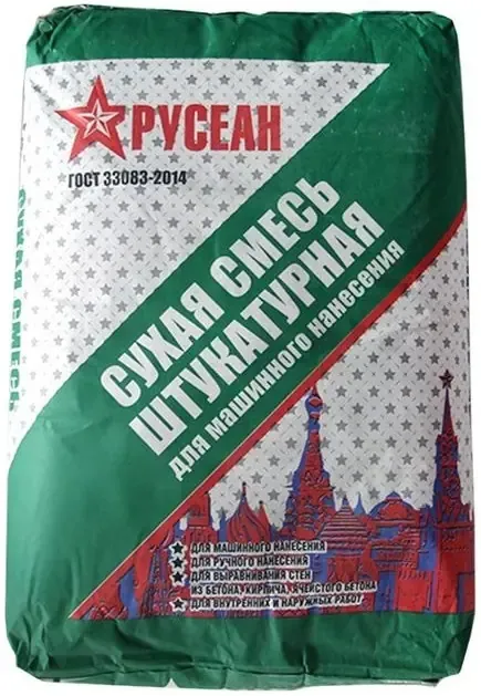 Русеан для машинного нанесения. Русеан для машинного нанесения. Русеан для машинного нанесения. Штукатурка русеан м-150, 40 кг. М-150 русеан штукатурная.