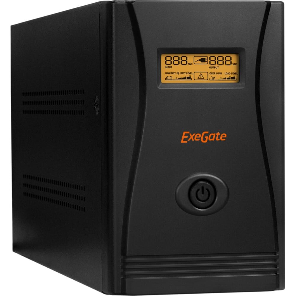 Источник бесперебойного питания ExeGate SpecialPro Smart LLB-1000.LCD.AVR.EURO.RJ.USB