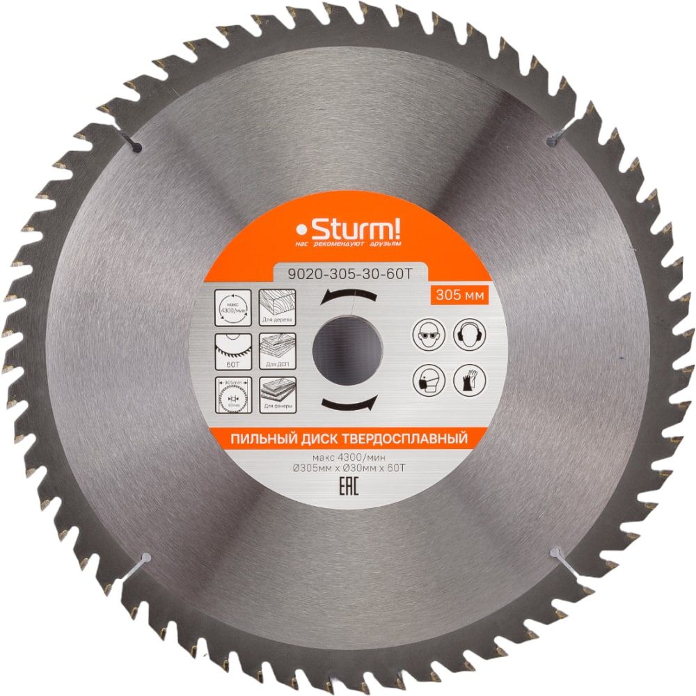 Пильный диск Sturm 9020-305-30-60T