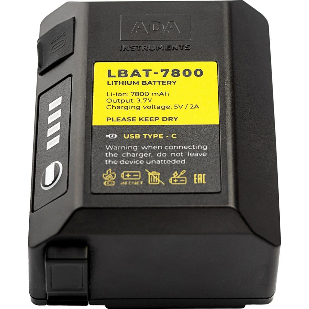 Литий-ионный аккумулятор ADA LBAT-7800 (для LaserTANK 3-360/4-360 GREEN)