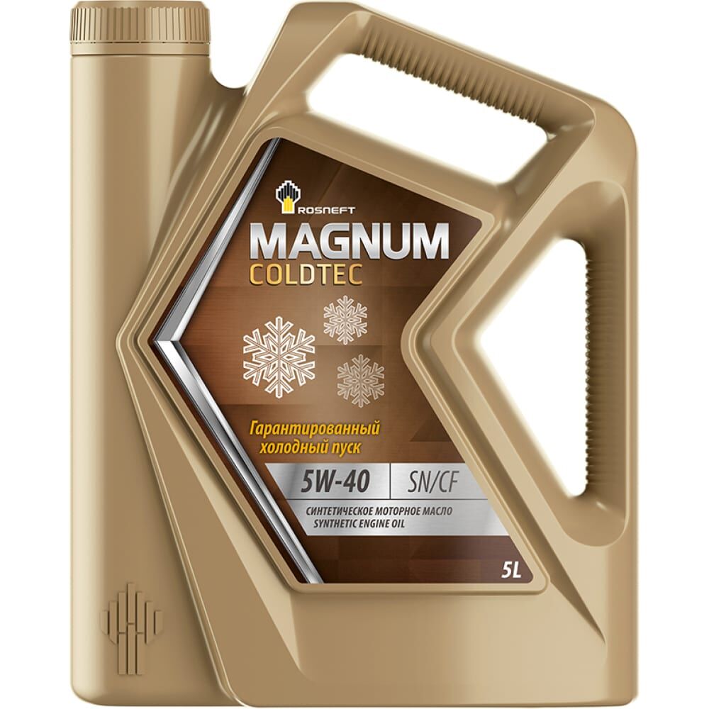 Моторное синтетическое масло Роснефть Magnum Coldtec 5W-40 API SN/CF