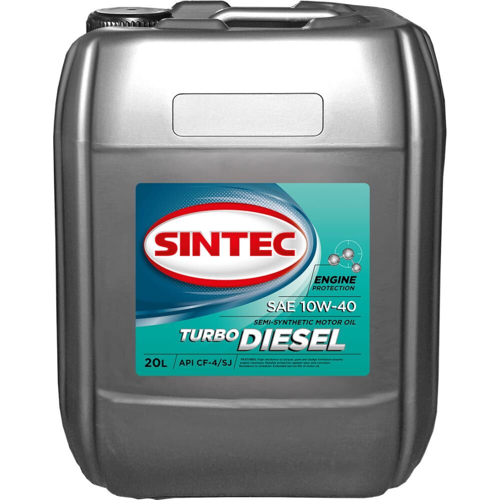 Моторное масло Sintec TURBO DIESEL SAE 10W-40, API CF-4/SJ
