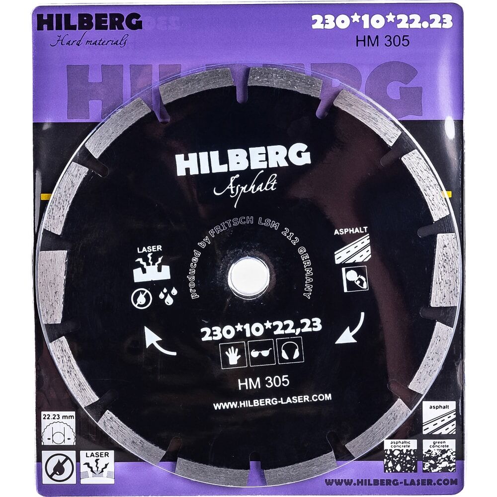 Отрезной алмазный диск по асфальту Hilberg Hilberg Hard Materials
