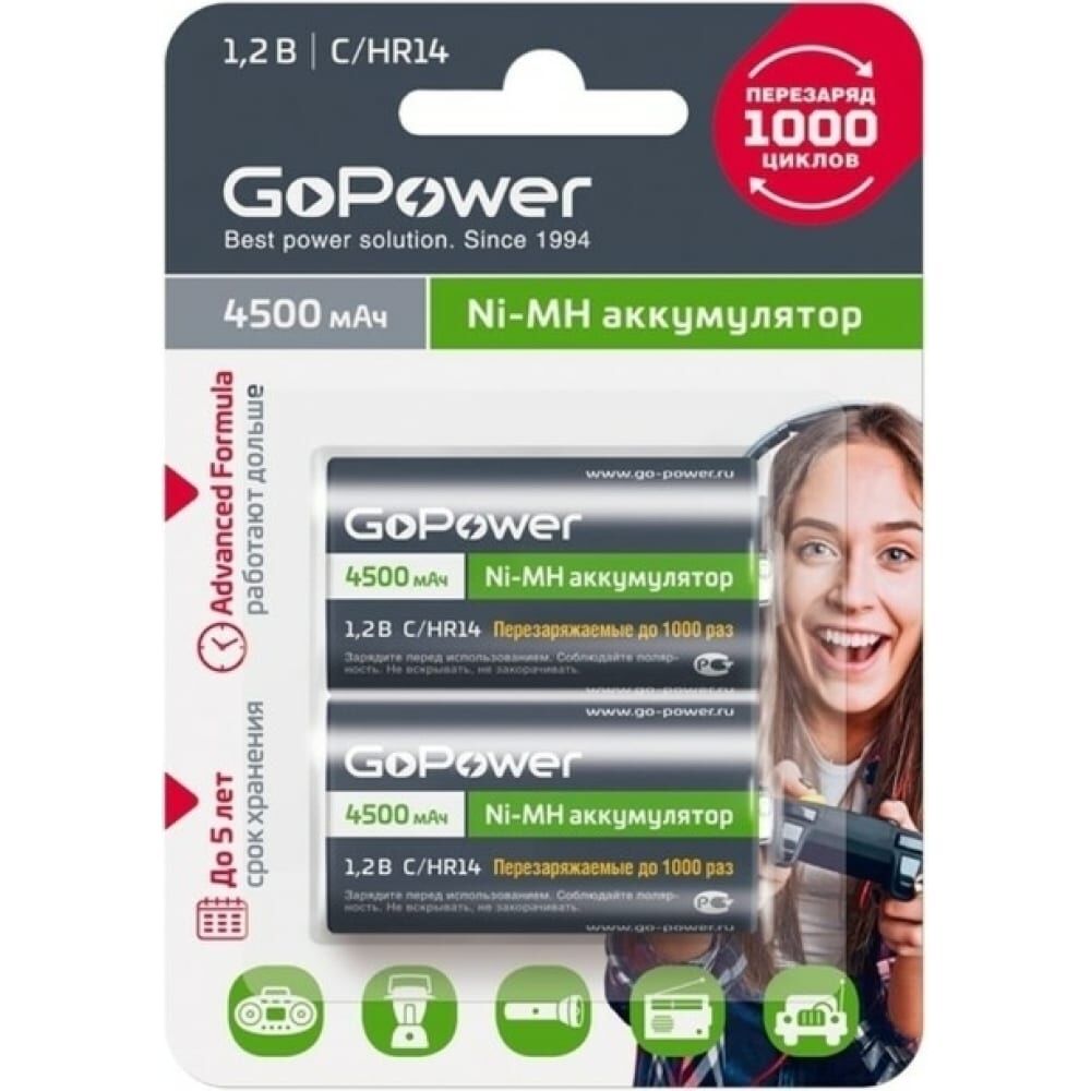 Бытовой аккумулятор GoPower HR14