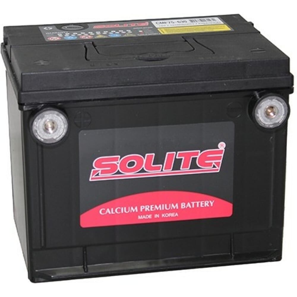 Аккумуляторная батарея Solite 230x1179x184 CMF75-650, емкость 75 а/ч, боковые клеммы CMF75-650