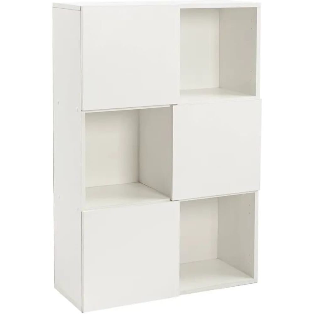 Книжный шкаф Letta style с 3 дверками белое тиснение 706x1048x300 мм L3088