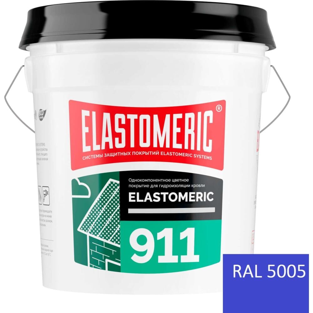 Акриловая гидроизоляционная мастика Elastomeric Systems 20кг синяя elastomeric-911 5005002