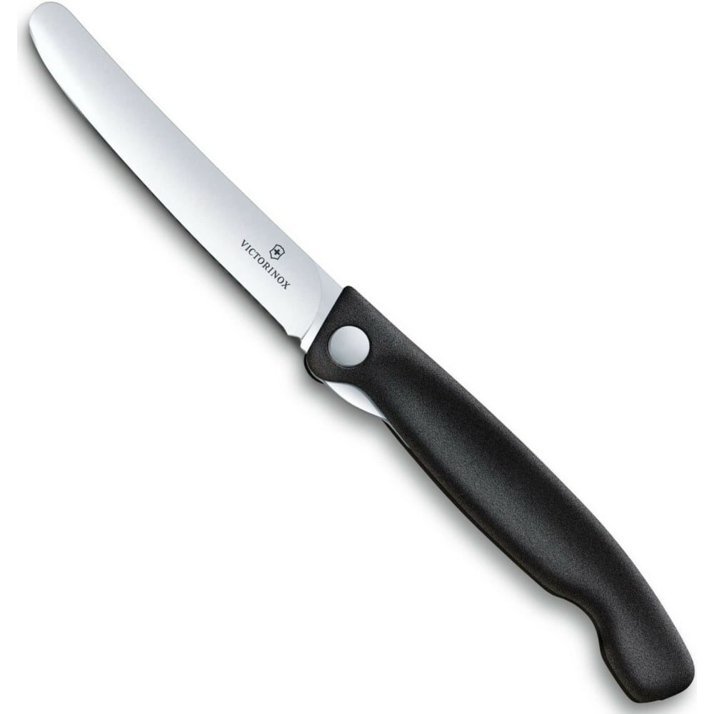Нож для очистки овощей Victorinox лезвие 11 см, прямое, черный 6.7803.FB