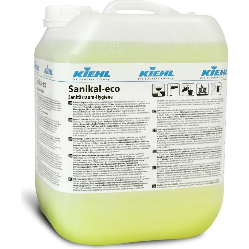 Щелочное средство для ежедневной уборки санитарных помещений KIEHL Johannes KG Sanikal-eco 10л j403310