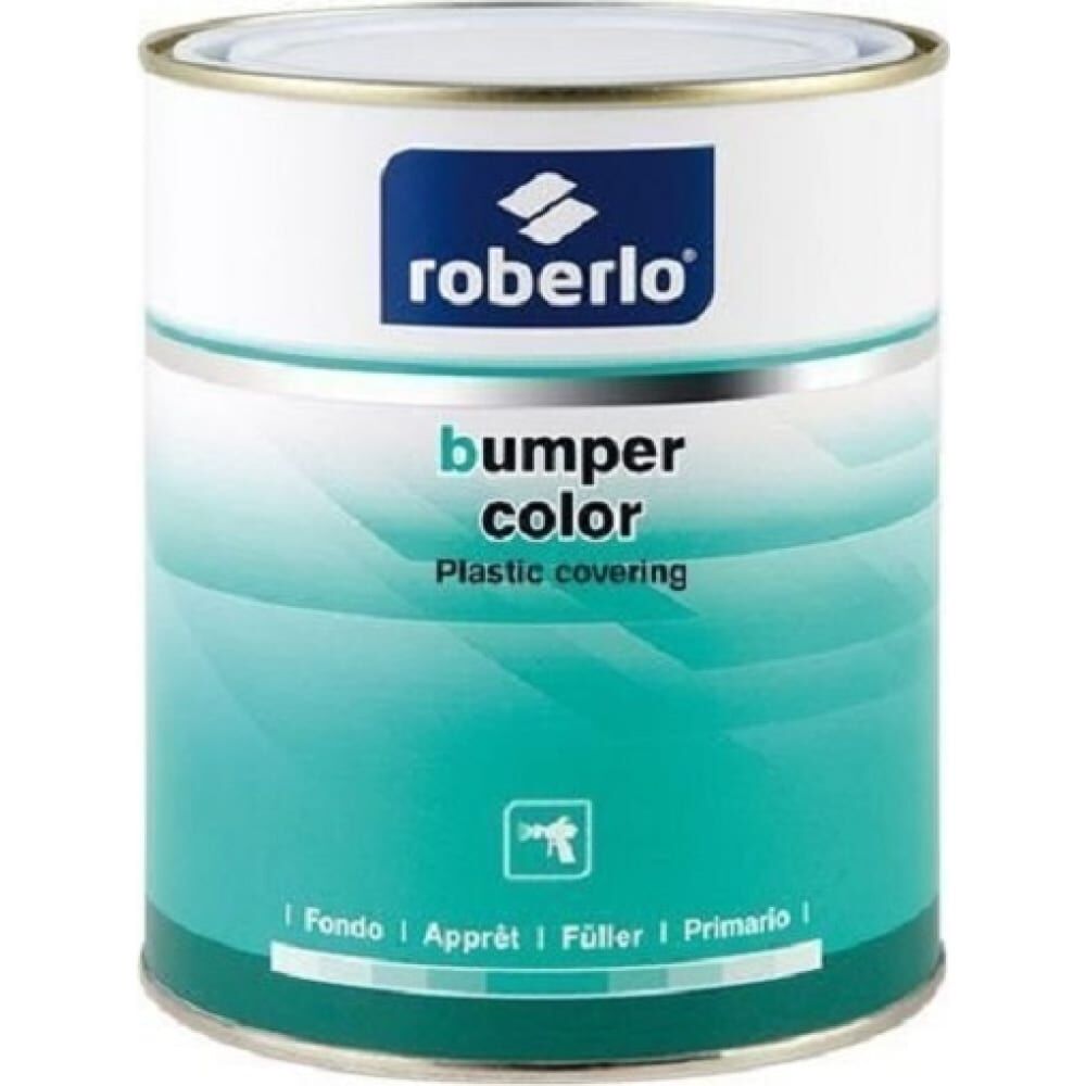 Универсальное структурное эластичное покрытие ROBERLO 1k bumper color для пластиков, антрацит, 1л 61158
