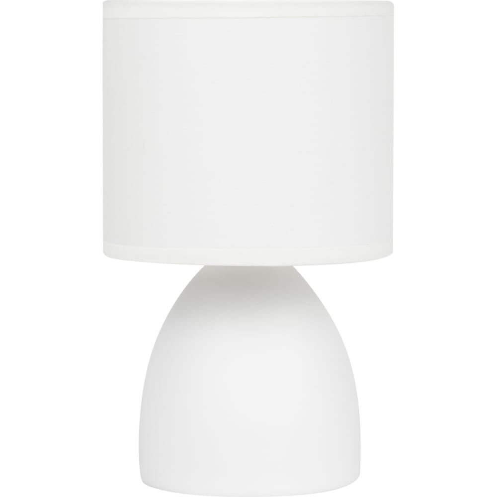 Настольная лампа Rivoli Nadine 7042-502 Е14 40 Вт керамика белая с абажуром, Б0053455