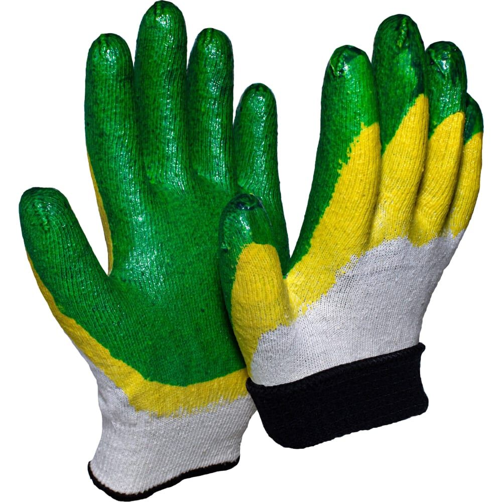 Утепленные перчатки с двойным латексным покрытием ООО Компания САБ с вкладышем, двойные, 13 класс, 200 пар ПЕР10.26 ООО