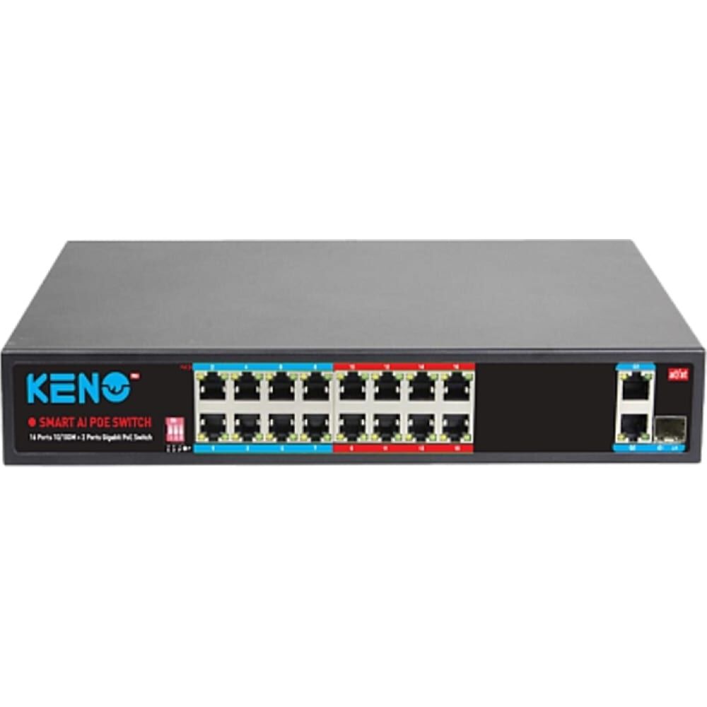Коммутатор Keno на 16 портов KN-SW1602POE+