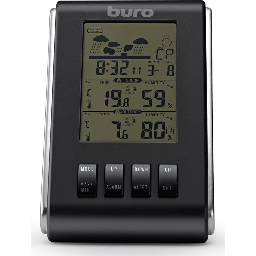 Погодная станция BURO H103G серебристый/черный 440848