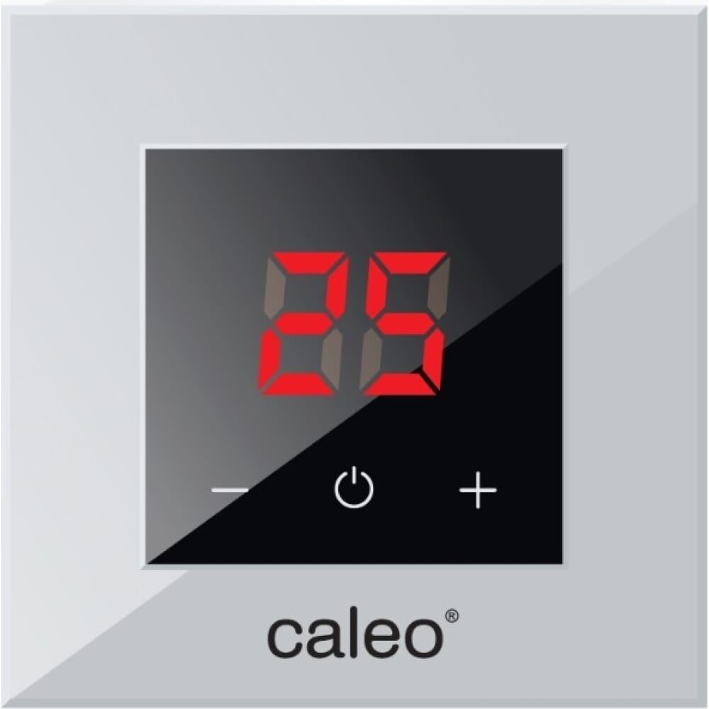 Терморегулятор CALEO NOVA встраиваемый, цифровой, 3,5 кВт, серебристый УП-00000355 Caleo