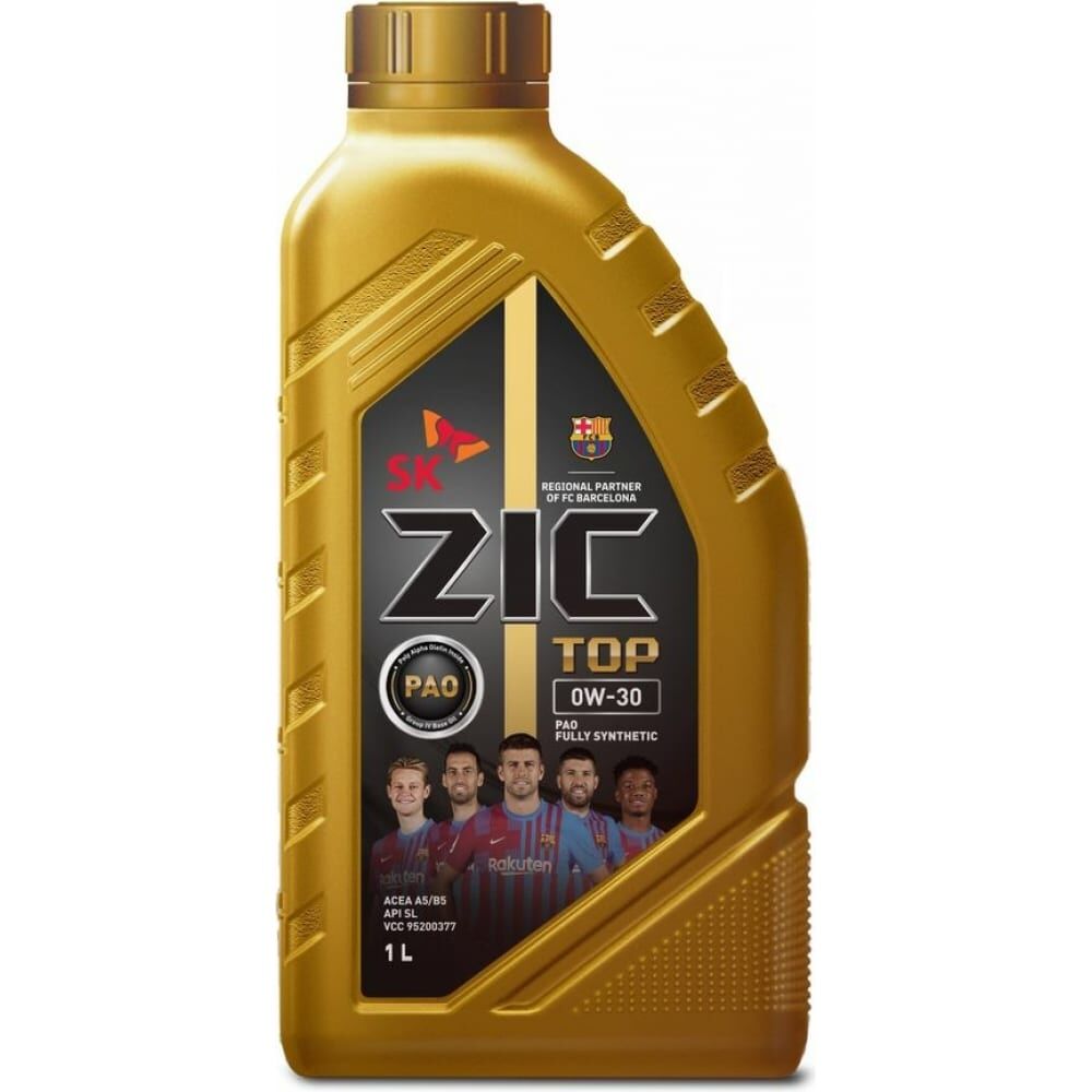 Моторное масло ZIC TOP 0W-30, 1 л 132680 zic