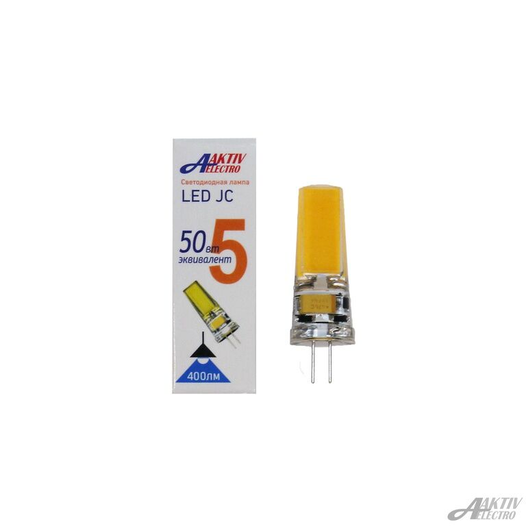 Лампа светодиодная Led-G4-Regular 5Вт 12В G4 6500К 400Лм