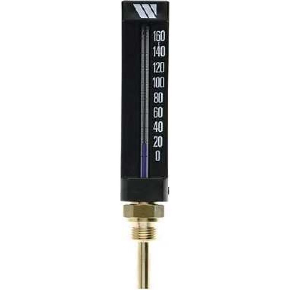 Спиртовой термометр WATTS прямой, MTG100, 1/2", 160С, 100 мм 4912161110021WA 10022068 Watts
