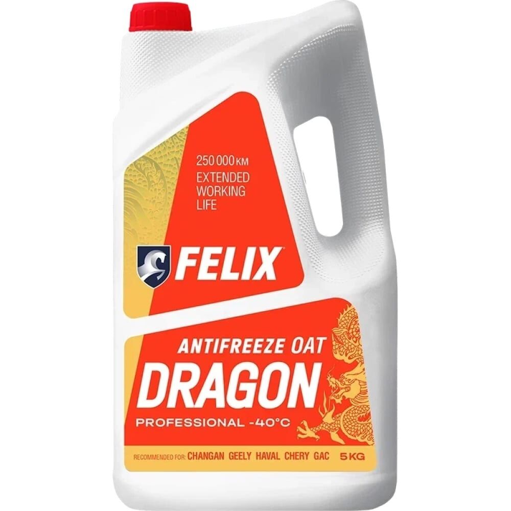 Антифриз FELIX Dragon, в п/э канистре 5кг 430206405