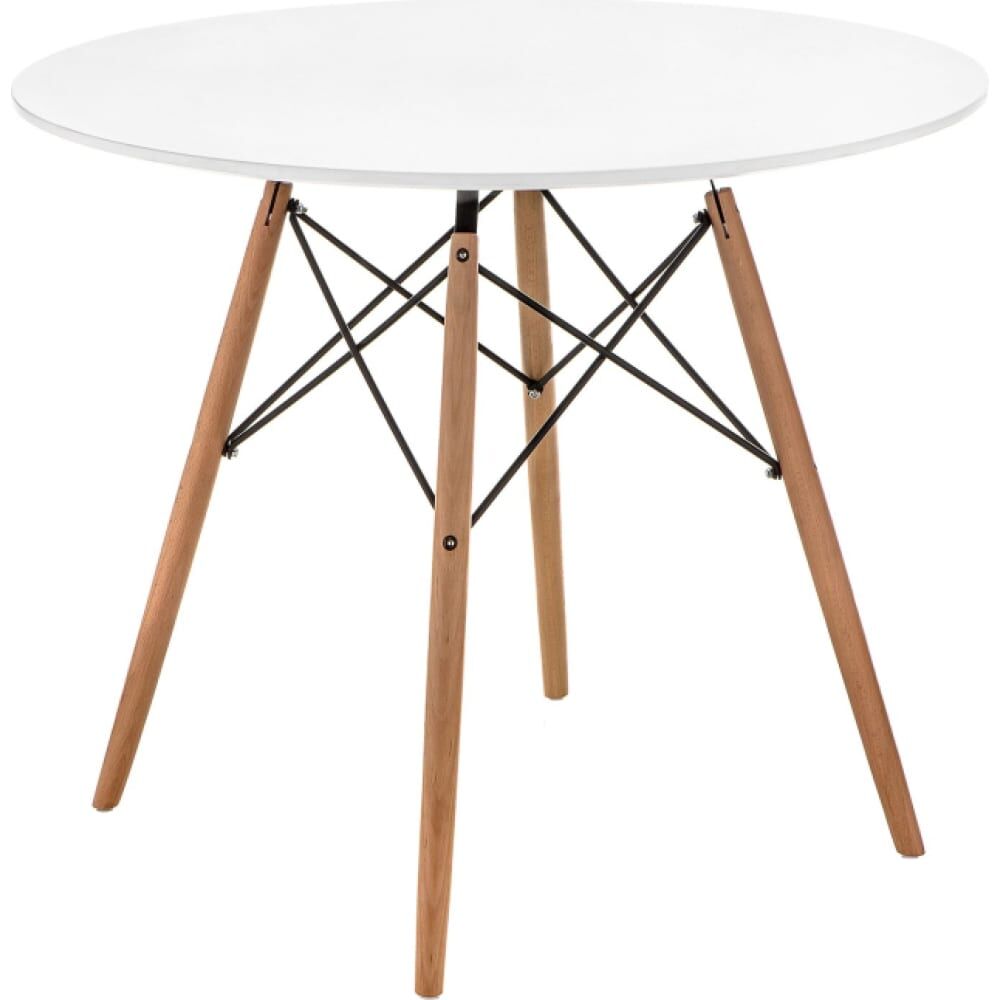 Деревянный стол Woodville table 90 white/wood 15364