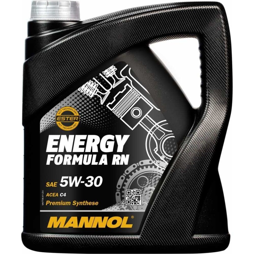 Моторное масло MANNOL ENERGY FORMULA RN, синтетическое, 5W30, 4 л 77064