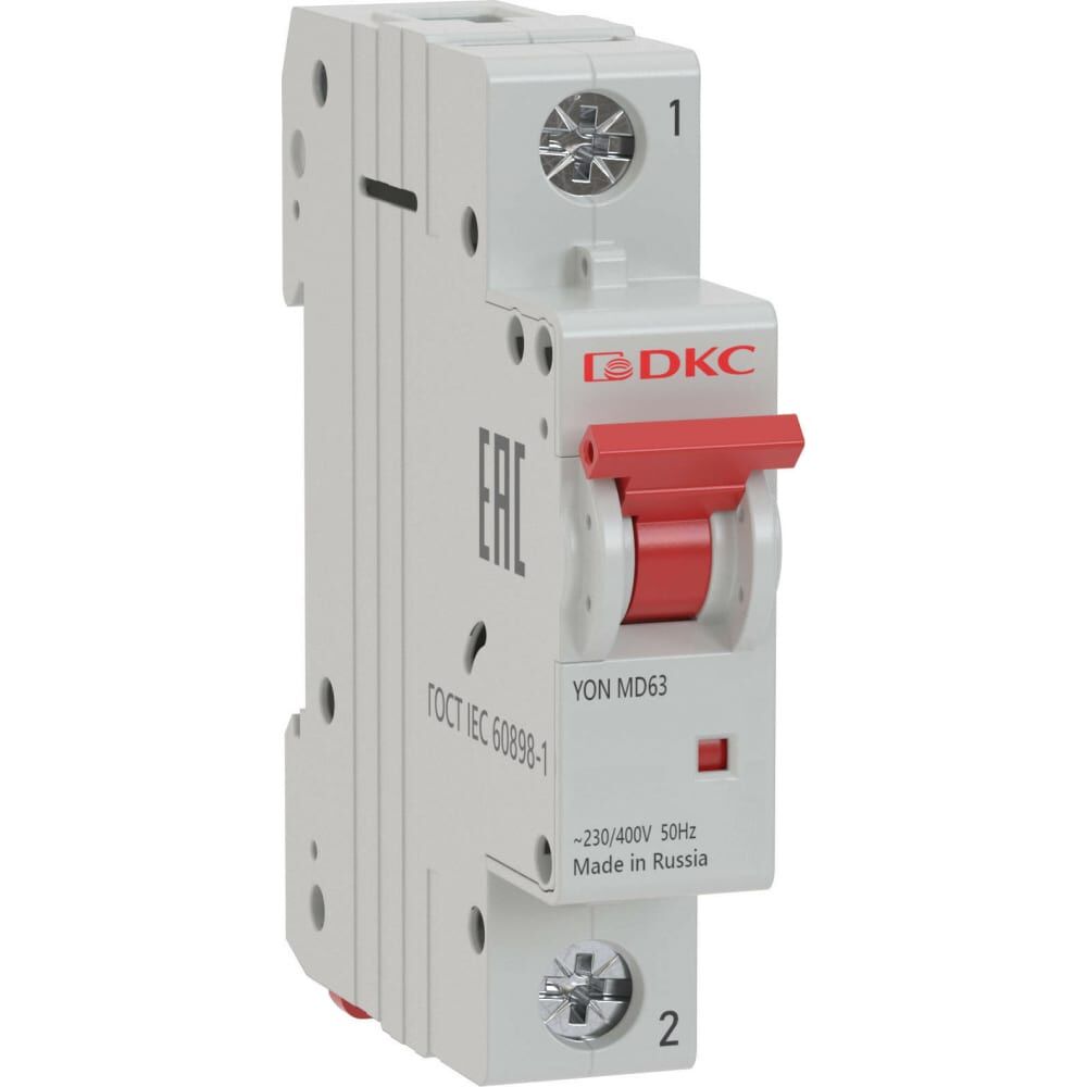 Автоматический модульный выключатель DKC YON MD63 1P 16А D 10kA MD63-1D16-10
