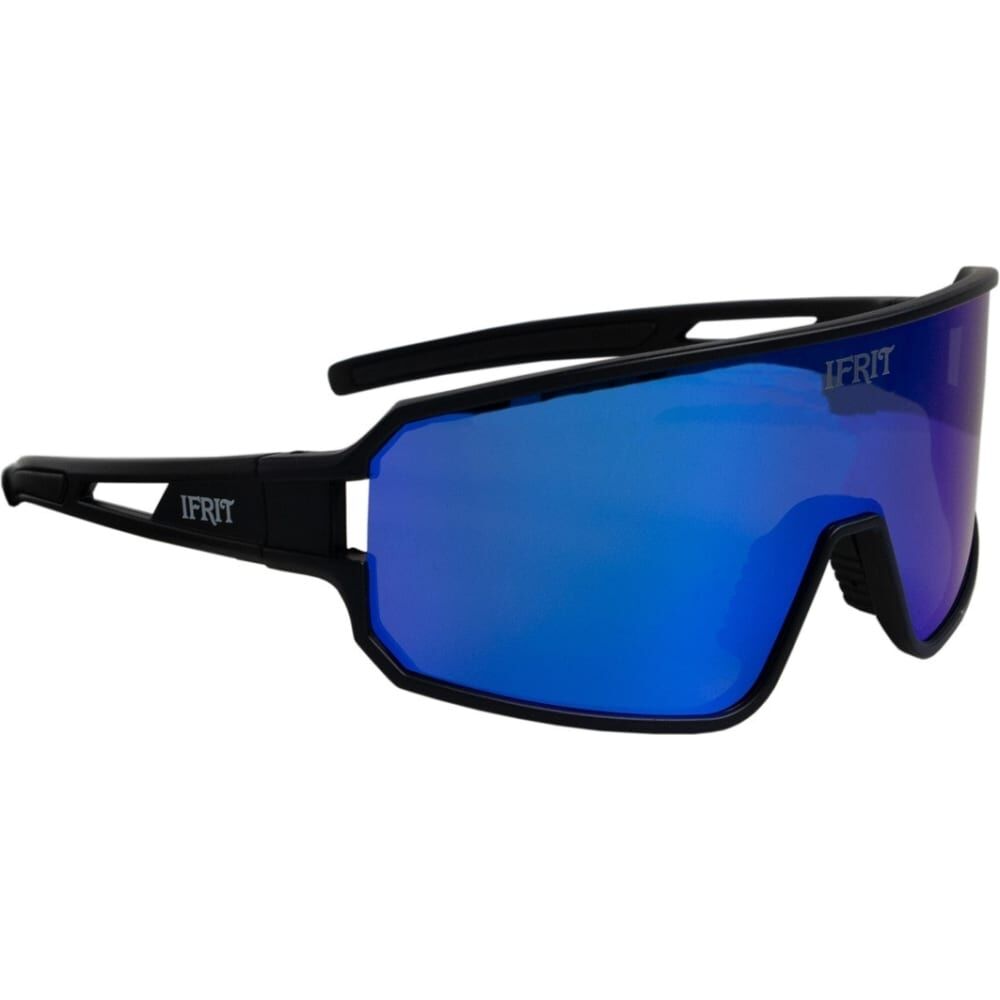 Спортивные солнцезащитные очки Ifrit "Extreme Guard" оправа TR90, линза зеркальная Half revo, черный ОСТ-642 46802323918