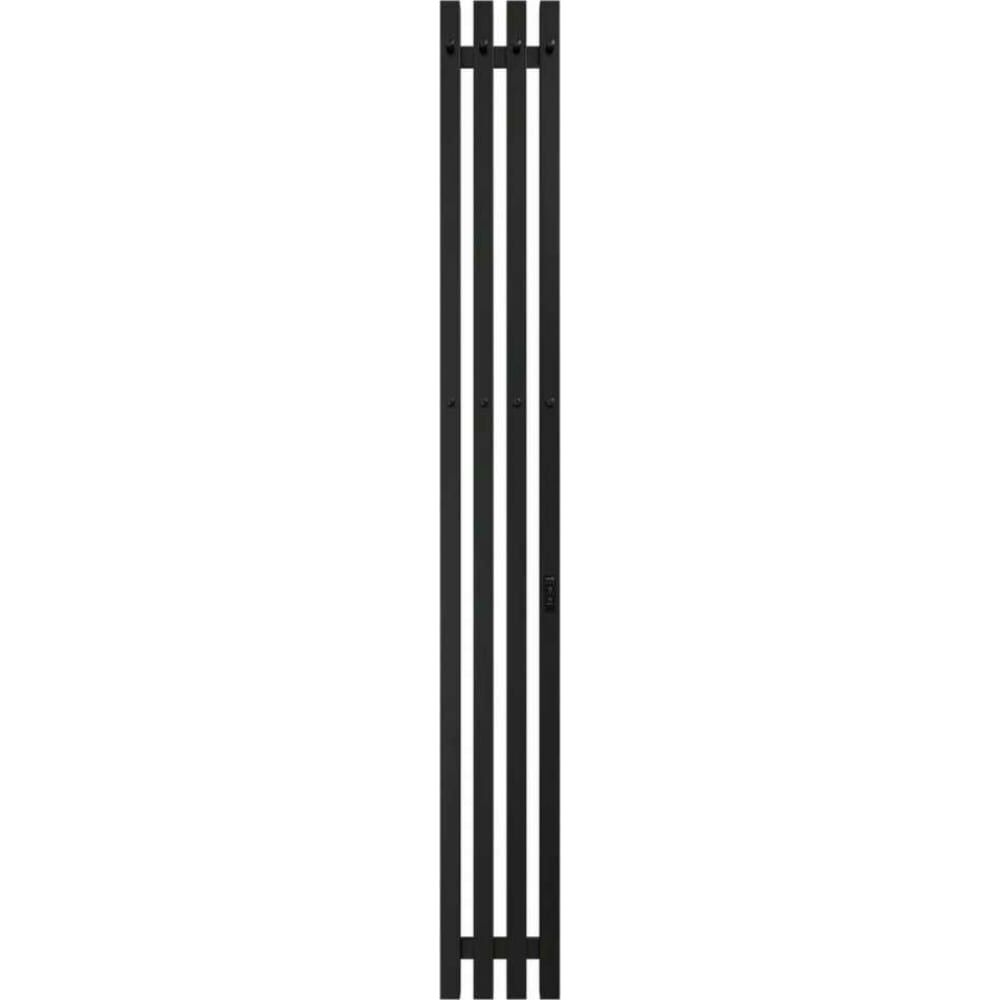 Электрический полотенцесушитель GROIS с/т черный матовый Quartet GR-125 180x1500 П3 RAL 9005 R
