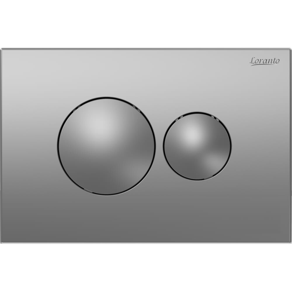Кнопка для инсталляции Loranto круглая, хром матовая 00081628
