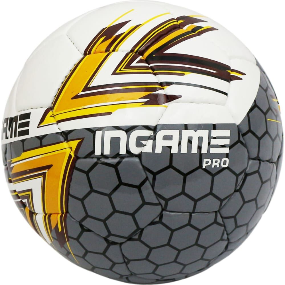 Футбольный мяч INGAME ifb-115 pro, №5 желто-черный УТ-00001245