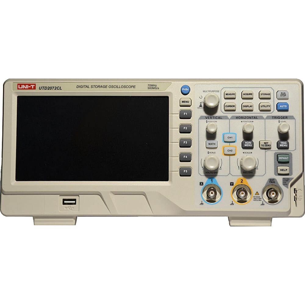 Цифровой осциллограф UNI-T UTD2072CL 2 канала 70МГц 500Мв/с c USB 00-00011991