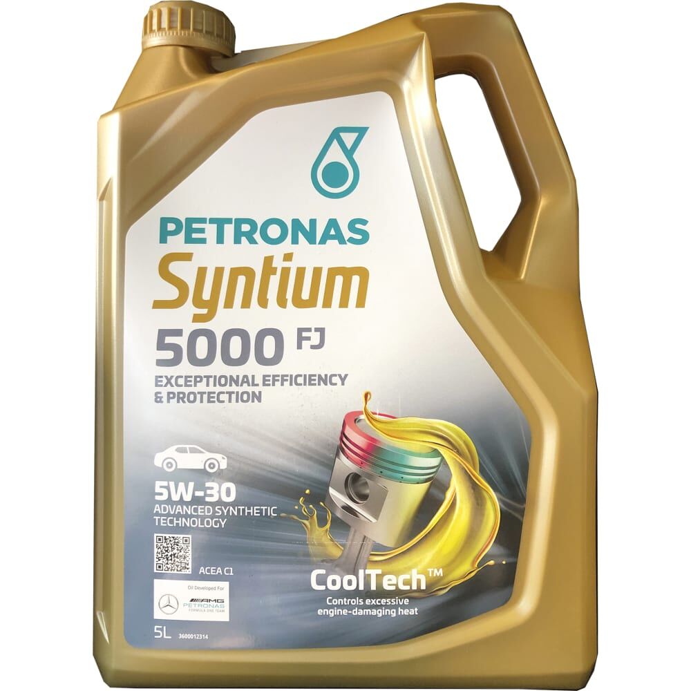 Моторное синтетическое масло Petronas SYNTIUM 5000 FJ 5W30, 5 л 70542M12EU