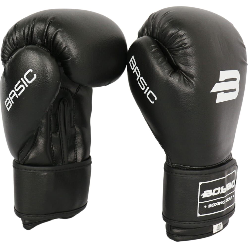 Боксерские перчатки Boybo basic, bbg100 черные 4631143613596