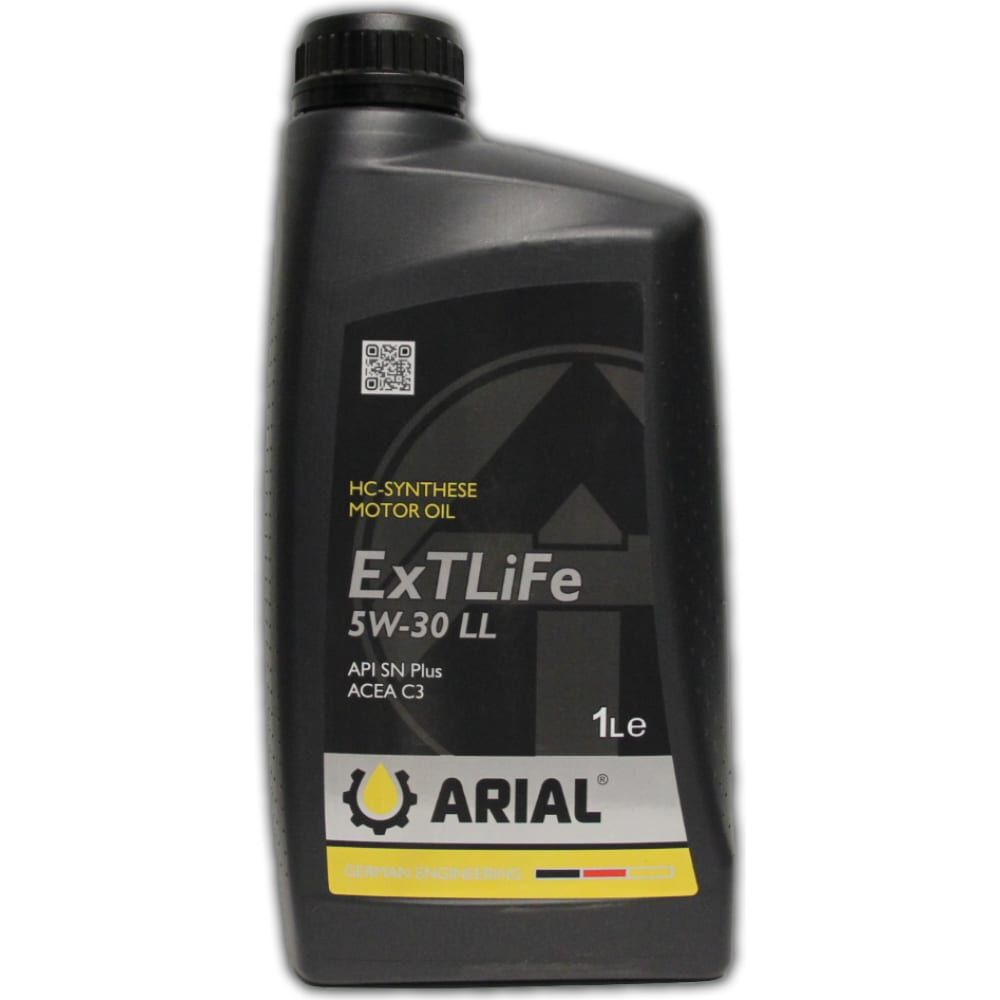 Моторное масло ARIAL ExTLiFe SAE 5W-30, LL, 1 л AR001053020