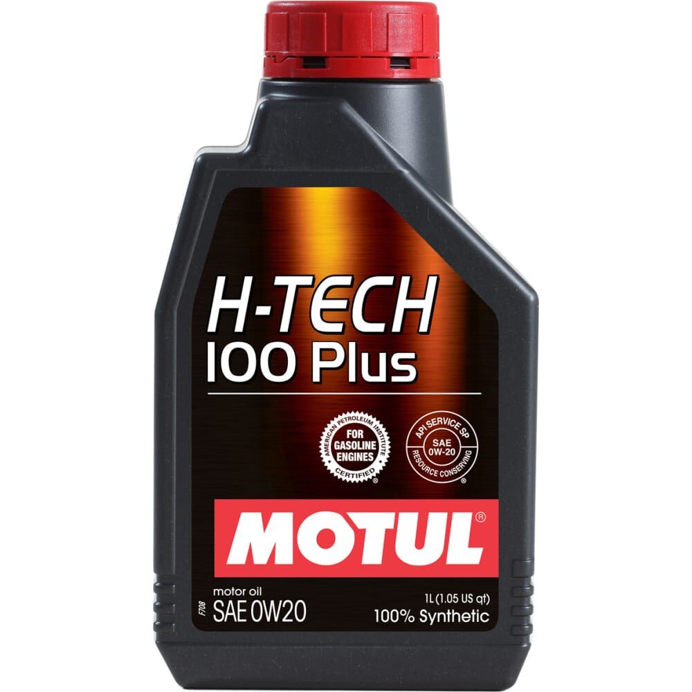Синтетическое моторное масло MOTUL H-TECH 100 PLUS 0W20 SP 1 л 112143