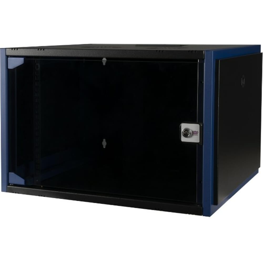 Настенный шкаф DATAREX 19 дюймов 7u 600x450 стеклянная дверь, черный DR-600011