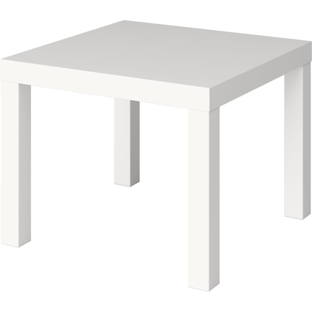 Журнальный, придиванный стол СТИМ Лайк 55x55 см, белый 950000290