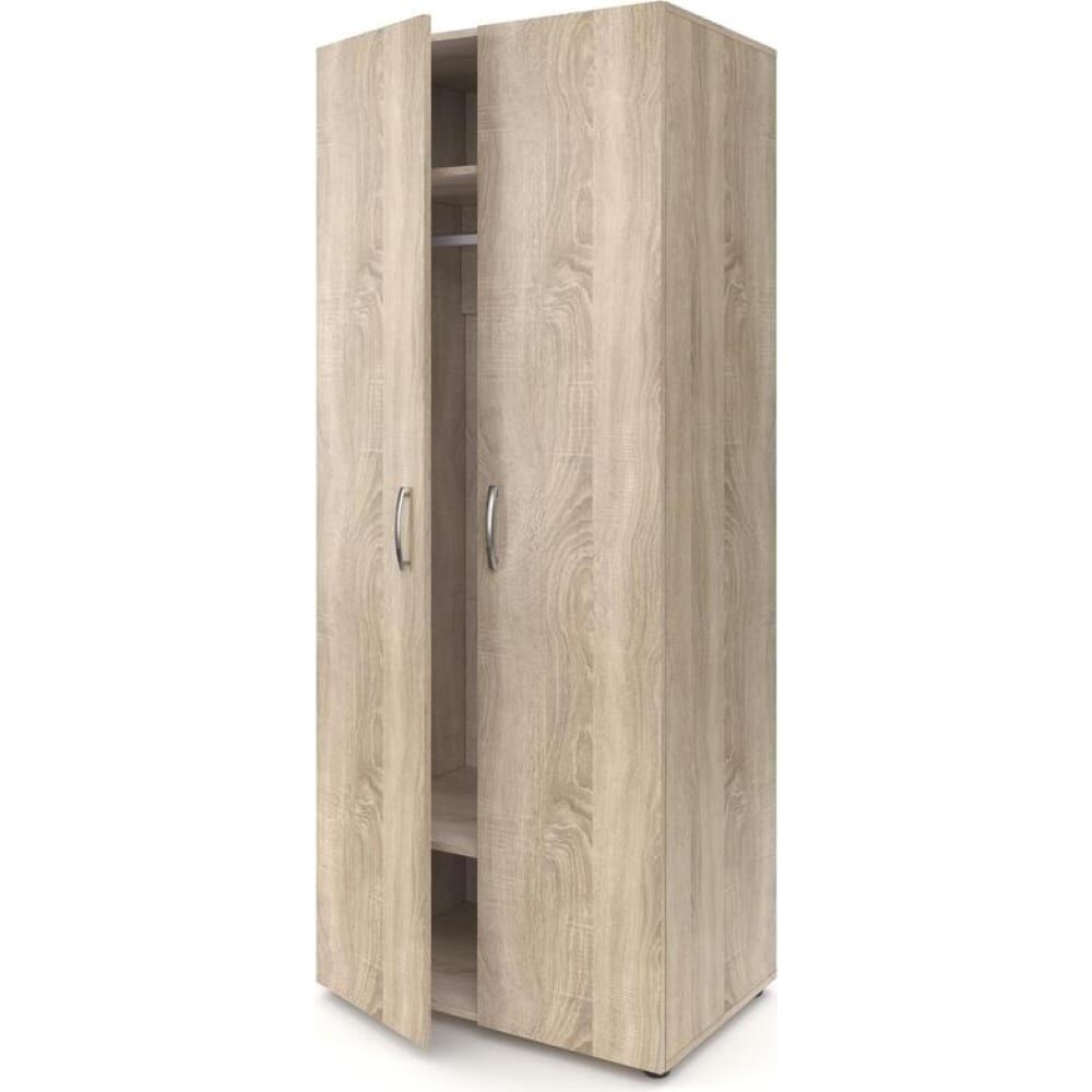 Шкаф для одежды Комус глубокий, дуб сонома, мебель для общежитий metм до 1375381