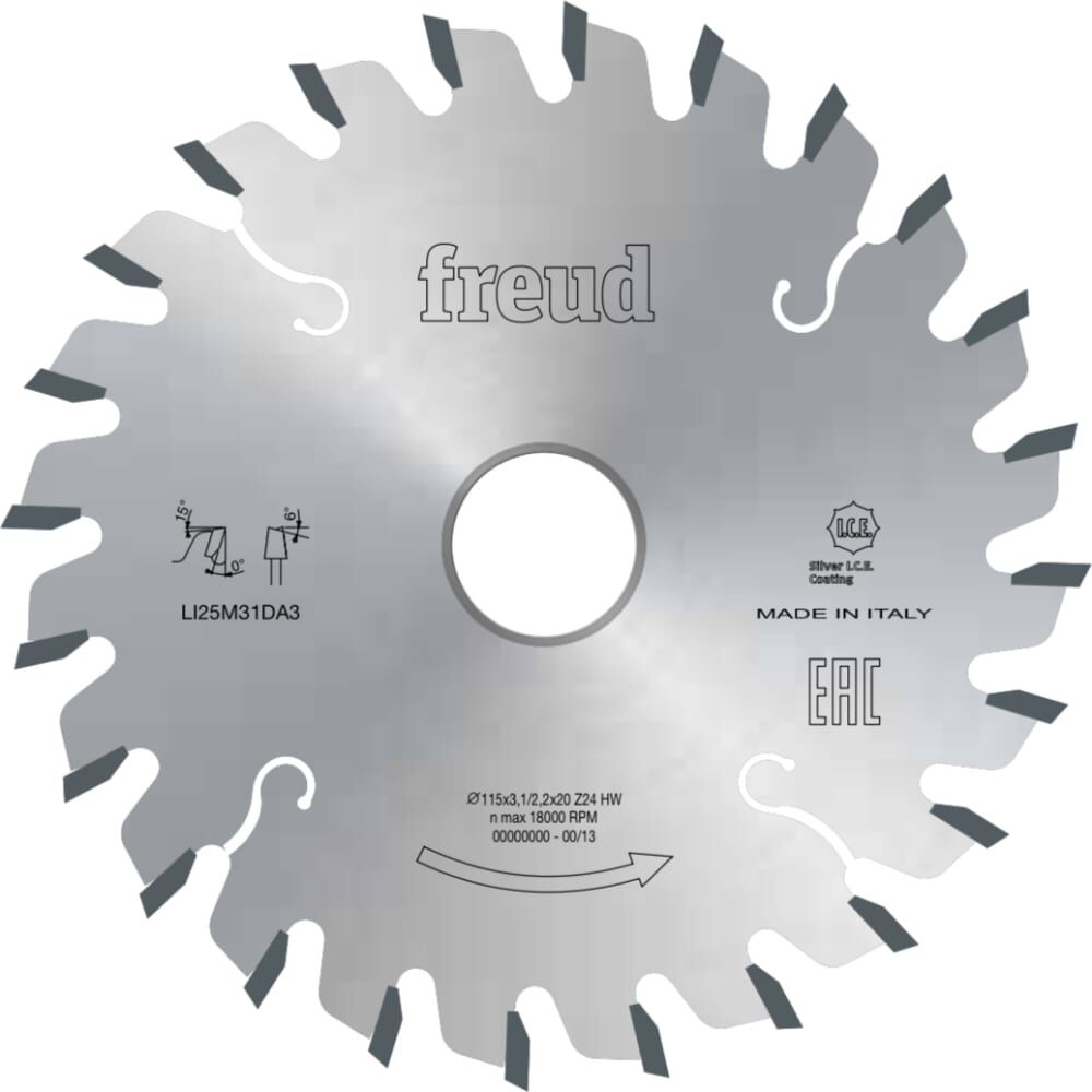 Пильный диск подрезной 120х3.1-4.3х20 мм, Z24 Freud LI25M31EA3