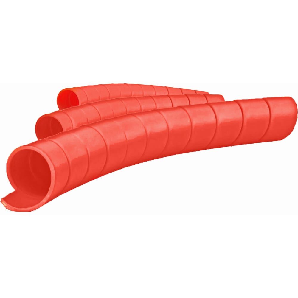 Защитная спираль для шлангов, рукавов и проводов Hydrosafe диаметр 9-15 мм, цвет красный, 50 метров HS09RED50