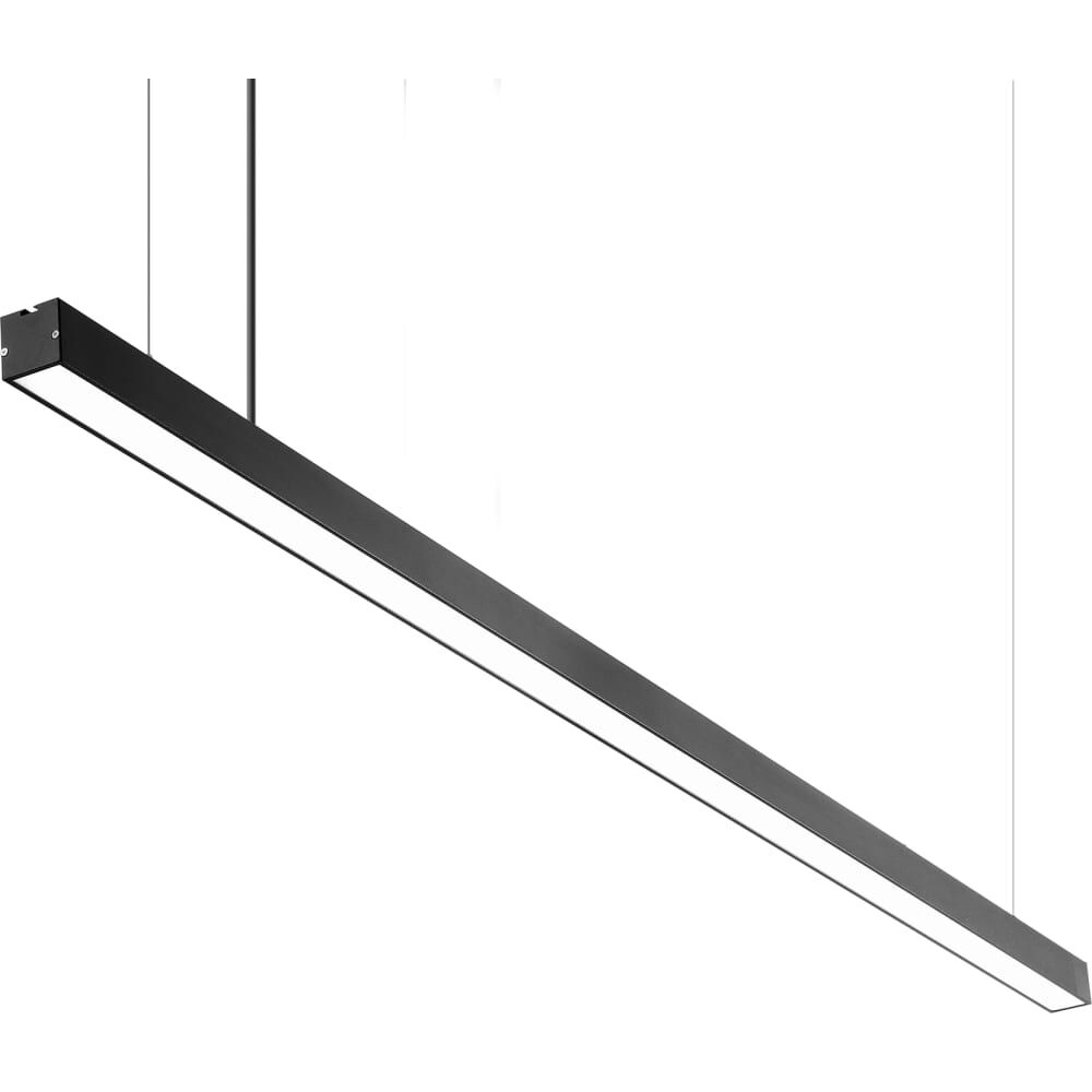 Линейный подвесной светодиодный светильник Apeyron 40Вт, ip40, 4x4х118 см, цвет - черный / 30-12